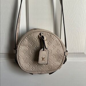 Cream Monogram Crossbody Bag